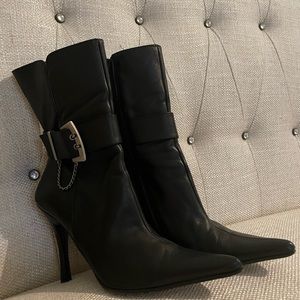 El Dantes leather boots black. Spain. Like new.